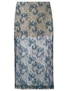 Lilly Sarti Lace Midi Skirt, Women's, Size: 40, Polyamide/viscose