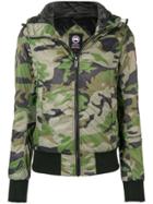 Canada Goose Camouflage Padded Bomber Jacket - Green