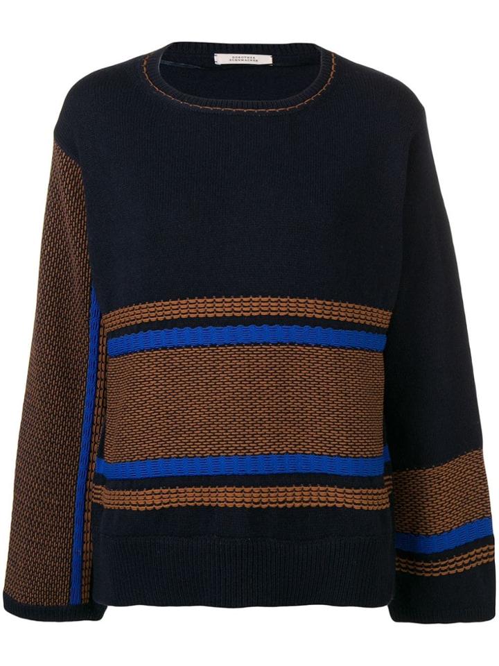 Dorothee Schumacher Contrasting Panels Jumper - Blue