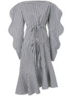 Eudon Choi Gingham Pattern Asymmetric Dress - Black