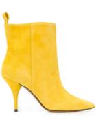 L'autre Chose Pointed Toe Ankle Boots - Yellow
