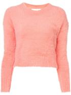 Mcguire Denim Faux Fur Sweater - Pink & Purple