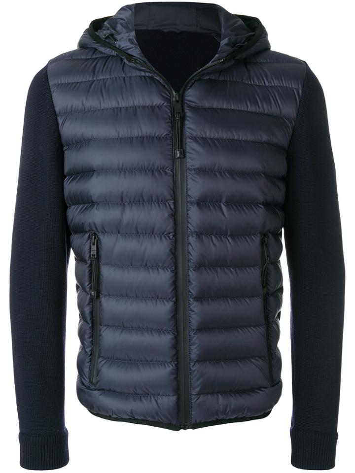 Prada Padded Zipped Jacket - Blue