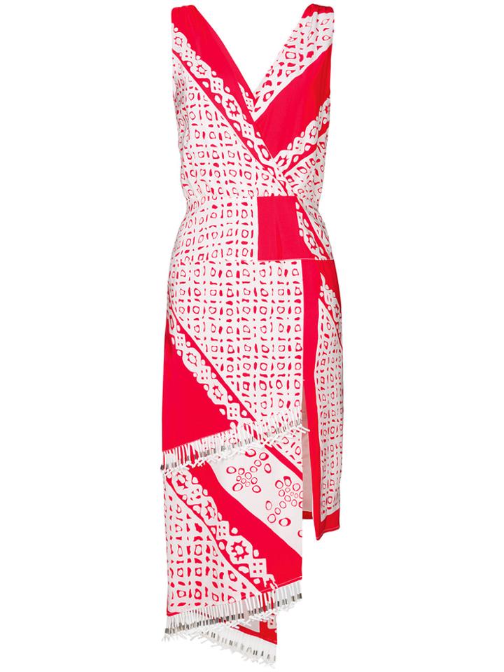 Altuzarra Print Pavillon Wrap Dress - White