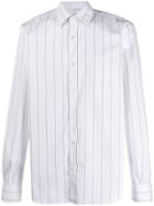 Aspesi Striped Button Down Shirt - White