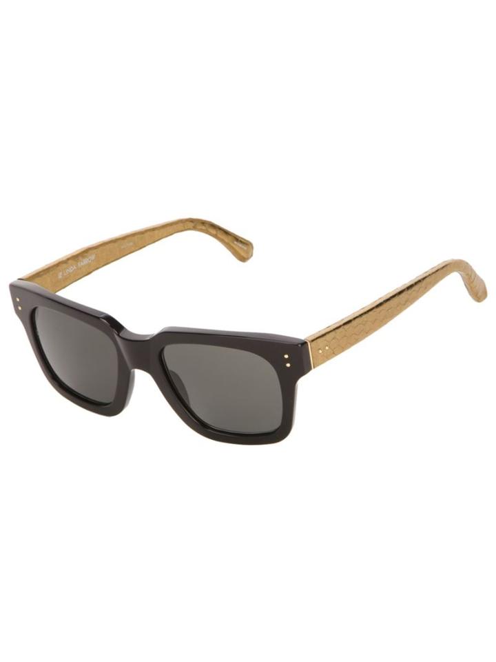 Linda Farrow Two Tone Sunglasses