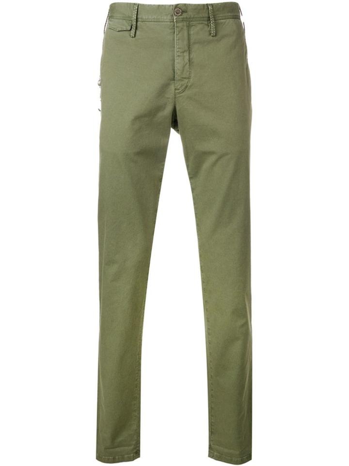 Pt01 Straight Leg Chinos - Green