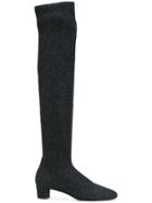Giuseppe Zanotti Design Pretty Glitter Sock Boots - Black