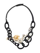 Marni Acrylic Multi-chain Necklace - Black
