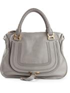 Chloé Large 'marcie' Tote, Women's, Grey, Calf Leather