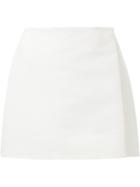 Zaid Affas Wrap Mini Skirt, Women's, Size: 4, Nude/neutrals, Silk/cotton/nylon