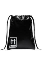 Off-white Small Drawstring Pouch Bag - Black