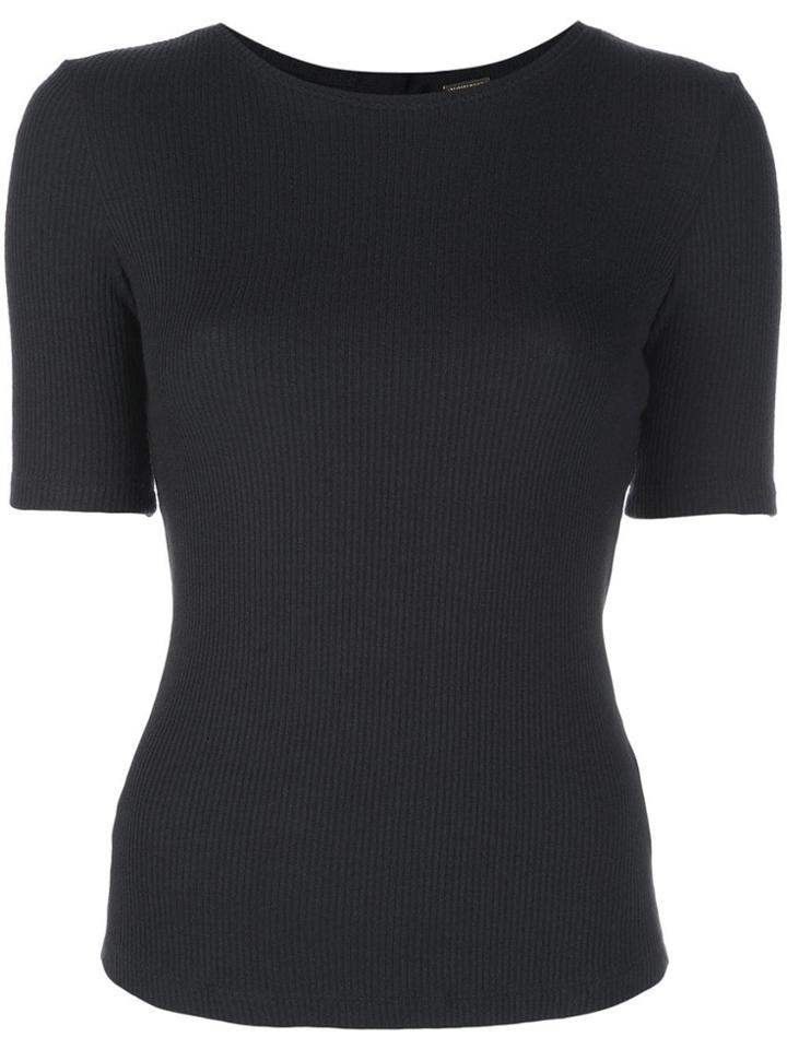 Adam Lippes Ribbed Jersey T-shirt - Black