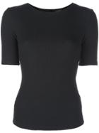 Adam Lippes Ribbed Jersey T-shirt - Black