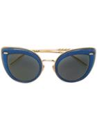 Boucheron Eyewear Cat-eye Shaped Sunglasses - Gold