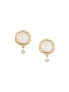 Dolce & Gabbana Clock Clip-on Earrings - Metallic