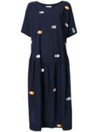 Henrik Vibskov Embroidered Drop Waist Dress - Blue