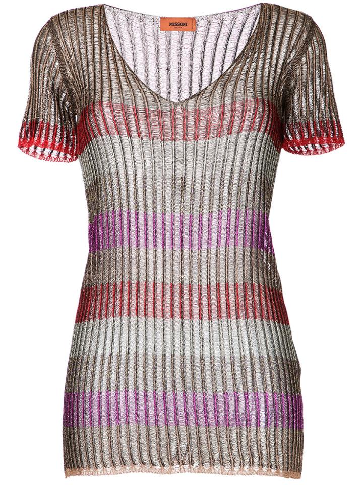 Missoni Metallic Striped Blouse