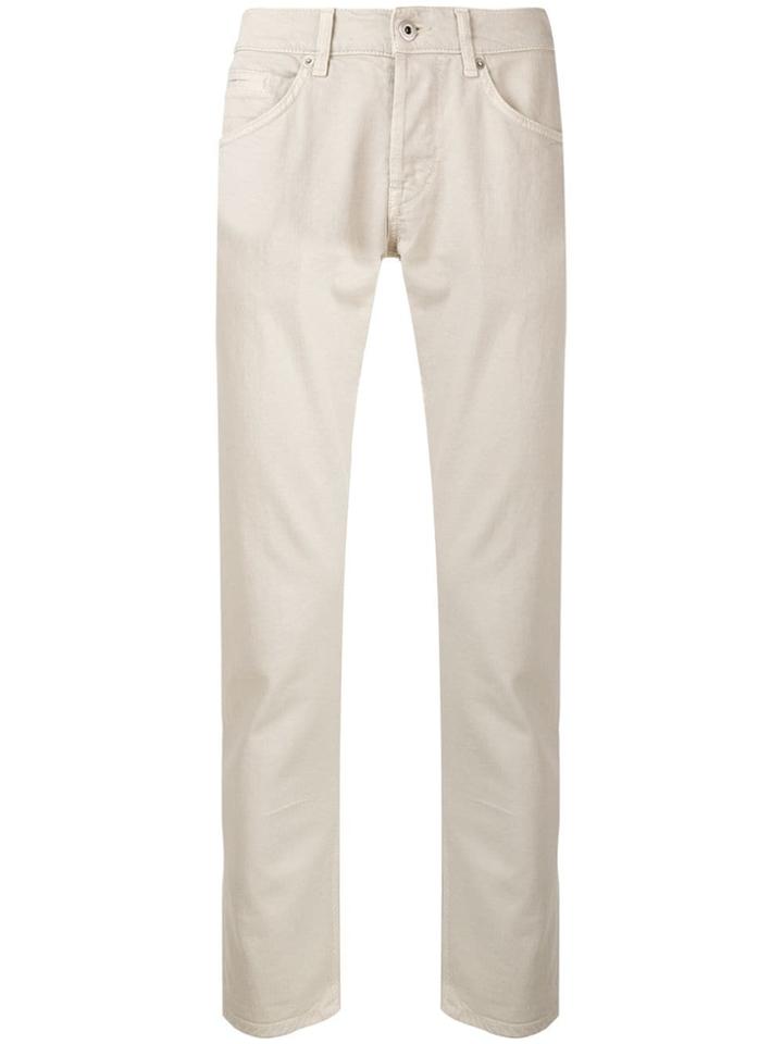Dondup Classic Slim-fit Trousers - Neutrals
