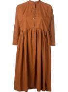 Sofie D Hoore Flared Shirt Dress, Women's, Size: 38, Brown, Cotton