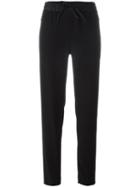 Dkny Drawstring Track Pants, Women's, Size: Large, Black, Polyester/triacetate