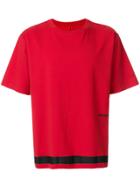 Unravel Project Contrast Stripe T-shirt - Red
