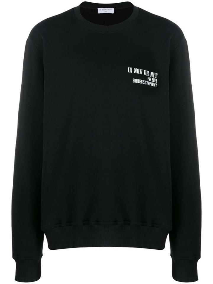 Ih Nom Uh Nit Logo Printed Sweatshirt - Black