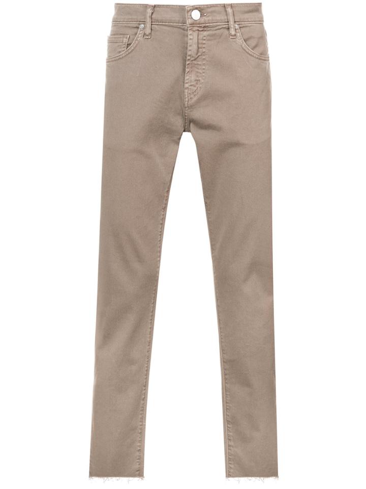 J Brand Eli Straight Leg Trousers - Brown