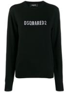 Dsquared2 Contrast Logo Sweater - Black