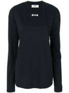 Msgm Mini Logo Sweatshirt - Black