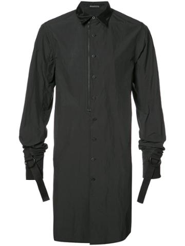 Bmuet(te) Oversized Zip Detail Shirt, Men's, Size: 50, Black, Nylon