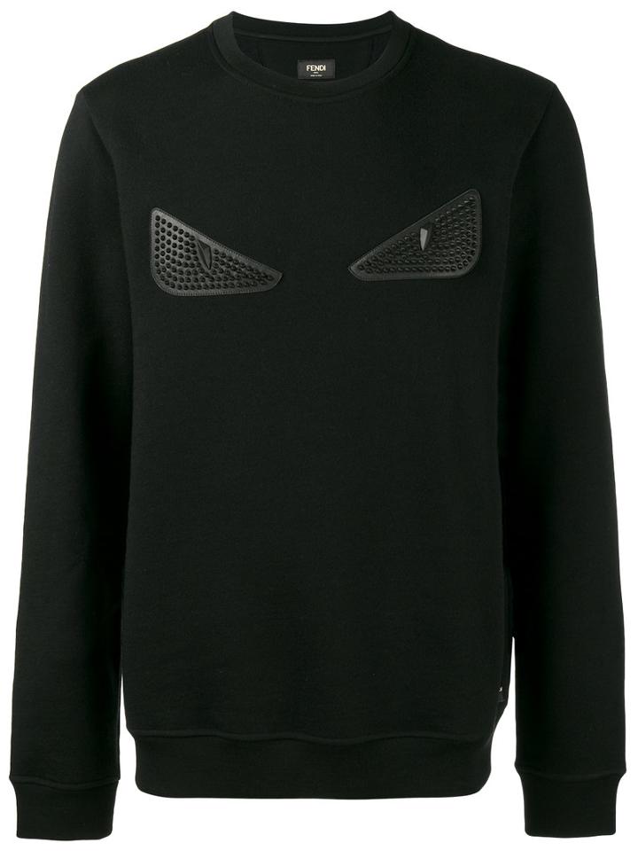 Fendi - Bag Bugs Sweatshirt - Men - Cotton/leather/plastic/brass - 46, Black, Cotton/leather/plastic/brass