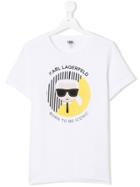 Karl Lagerfeld Kids Teen Logo -t-shirt - White