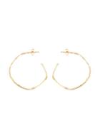 Natasha Collis Nugget Hoop Diamond Earrings, Women's, Metallic