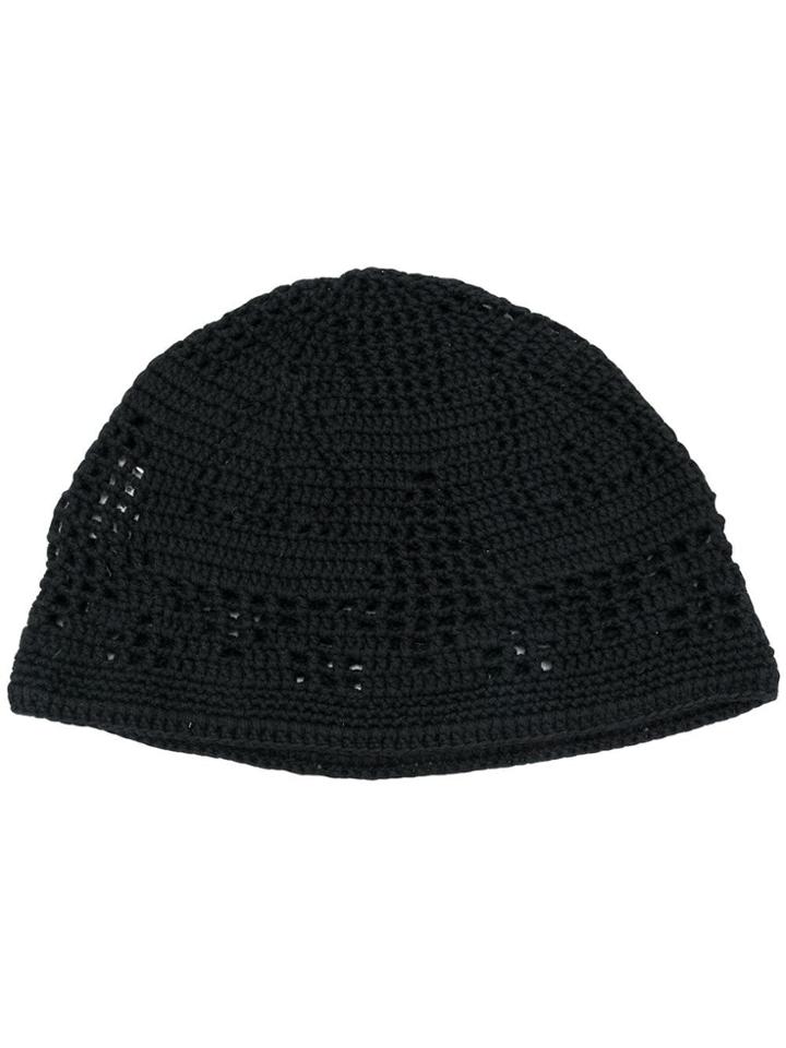 Saint Laurent Knitted Beanie Hat - Black