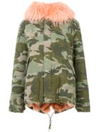 Mr & Mrs Italy - Hooded Jacket - Women - Cotton/fox Fur/polyester/polypropylene - Xs, Green, Cotton/fox Fur/polyester/polypropylene