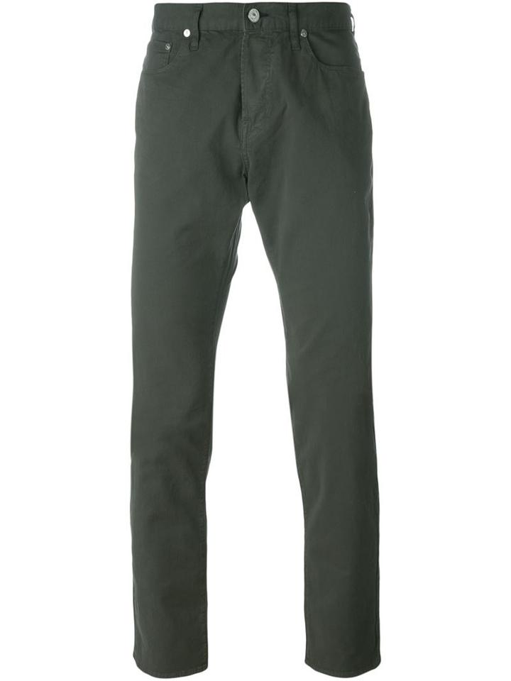 Paul Smith Jeans Straight Leg Jeans, Men's, Size: 29, Green, Cotton/spandex/elastane
