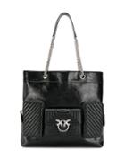 Pinko Big Love Tote Bag - Black