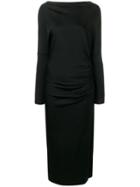 Vivienne Westwood Anglomania Draped Design Dress - Black