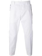 Dsquared2 Cropped Chino Trousers, Men's, Size: 50, White, Cotton