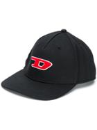 Diesel 3d Logo Patch Baseball Cap - Black