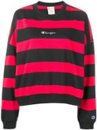 Champion Striped Sweatshirt - Red