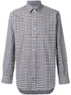 Canali Check Fitted Shirt - Blue