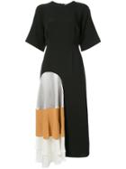 Roksanda Tiered Inset Midi Dress - Black