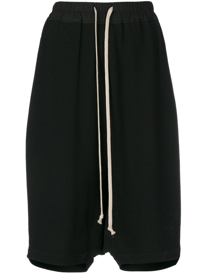 Rick Owens - Pod Shorts - Women - Cotton/viscose - 38, Black, Cotton/viscose