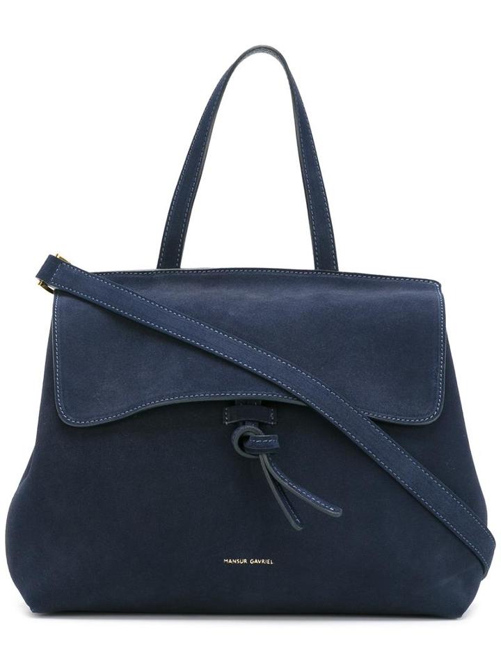 Mansur Gavriel Mini 'lady' Shoulder Bag, Women's, Blue, Calf Suede