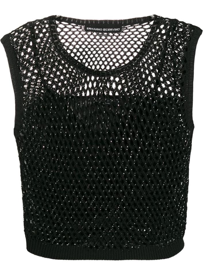 Ermanno Scervino Crystal Tank - Black