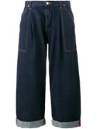 House Of Holland Wide Leg Jeans, Women's, Size: 26, Blue, Cotton