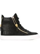 Giuseppe Zanotti Design Nicki Hi-top Sneakers, Women's, Size: 36, Black, Leather/rubber