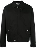 Stella Mccartney Zip Bomber Jacket, Men's, Size: 50, Black, Cotton/silk/viscose